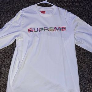 Supreme white L/S